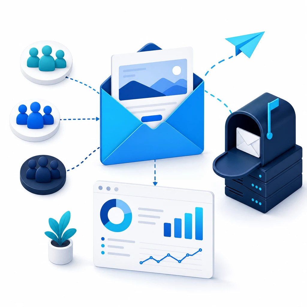Email Marketing Beginner — WNYpress reseller illustration