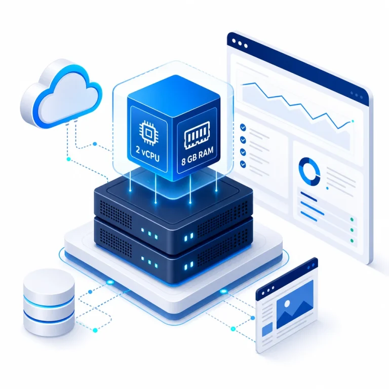Self Managed VPS 2 vCPU 8 GB RAM — WNYpress reseller illustration