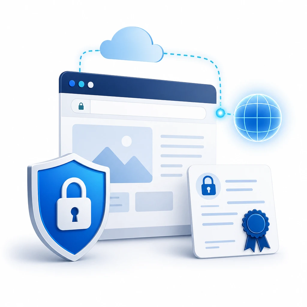 SSL Setup Service - 1 site — WNYpress reseller illustration