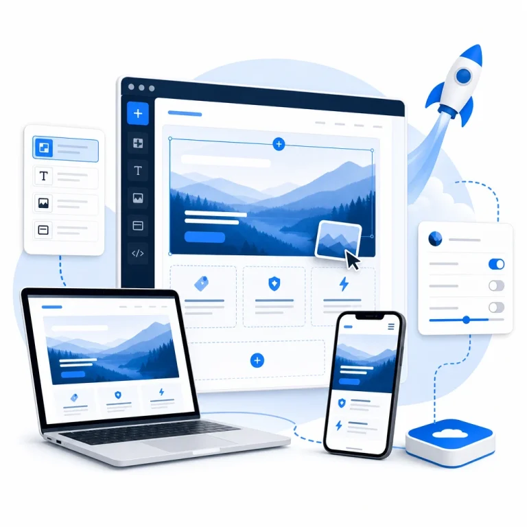 Website Builder Business — WNYpress reseller illustration
